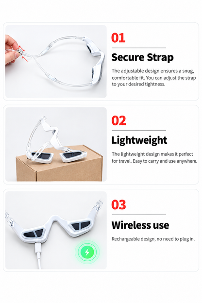 Features Infographic - Pure White Background