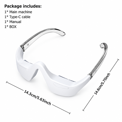 Smart Glasses - Pure White Background