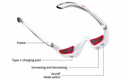 Smart Glasses - Pure White Background